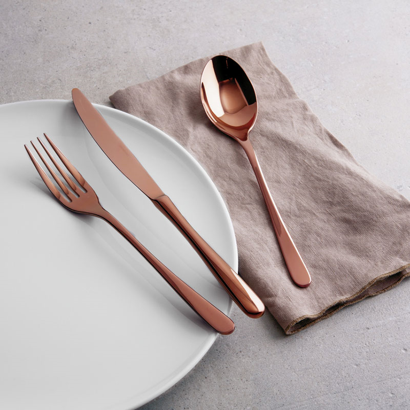 Taste 24 Piece Cutlery Set, Copper-1