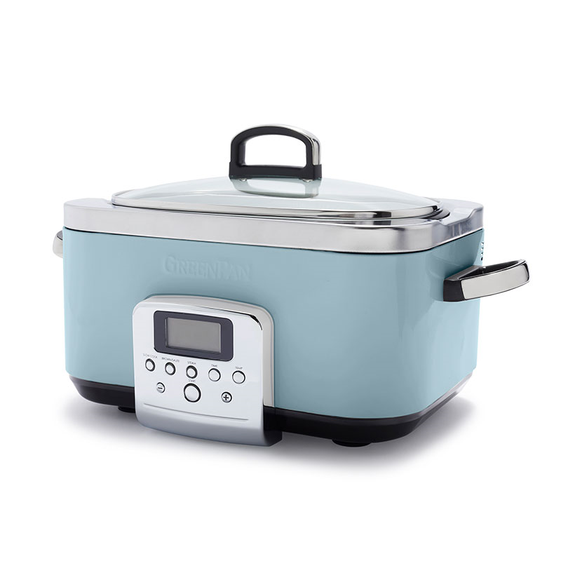 Non-Stick Slow Cooker, 6L, Blue Haze-1