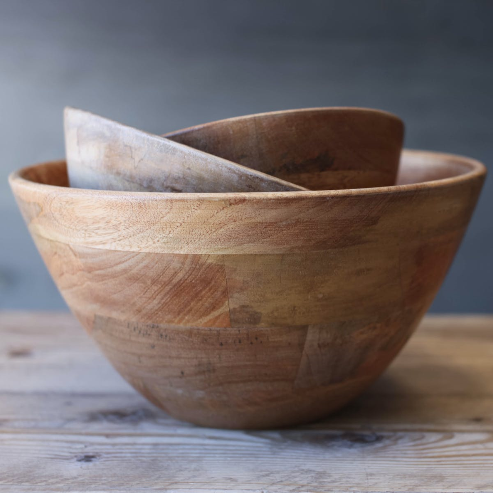 Indus Bowl, D33cm, Mango Wood-0