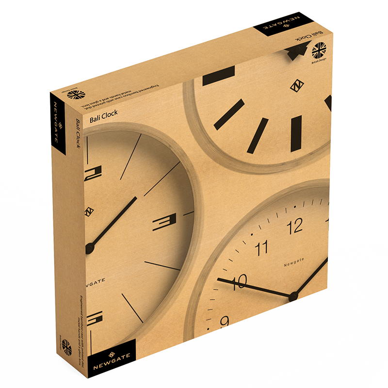 Bali Wall Clock Ocean Dial, 30cm, Light Bamboo-5