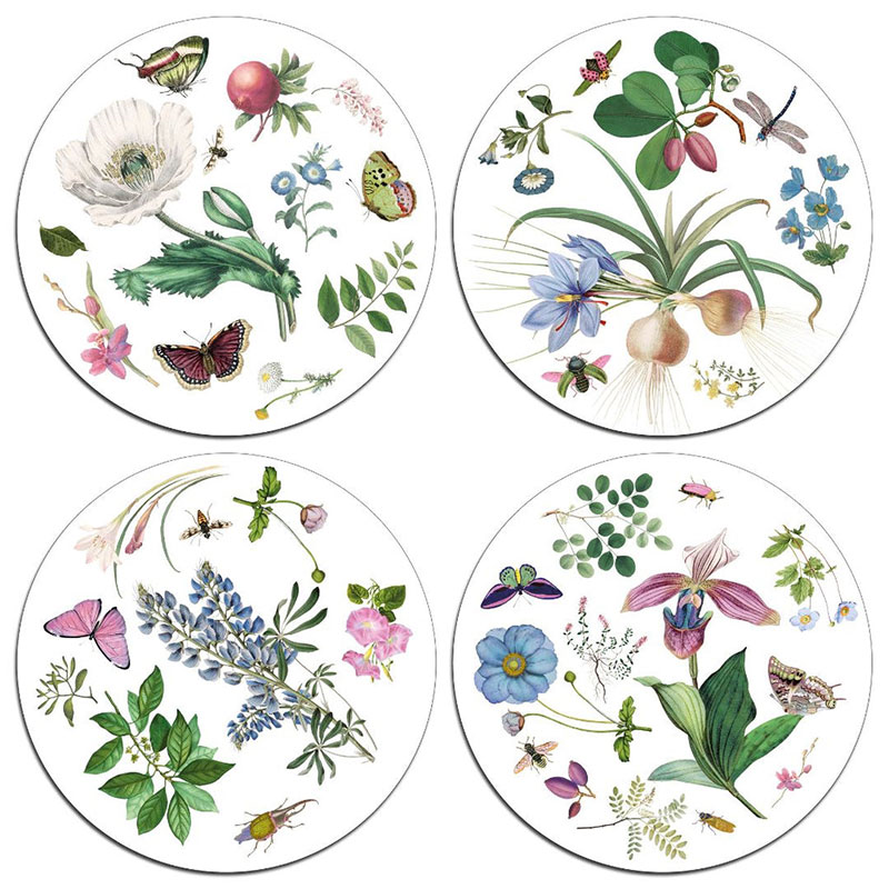 Country Garden Set of 4 Table Mats, D25.5cm, Multi-1