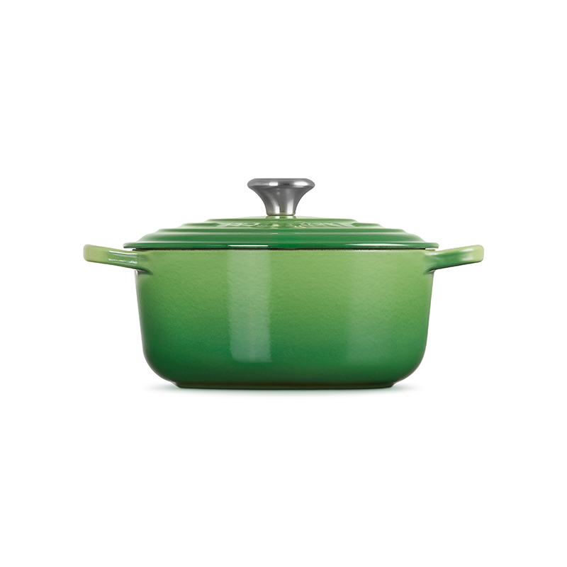 Signature Cast Iron Round Casserole, 20cm, Bamboo Green-4