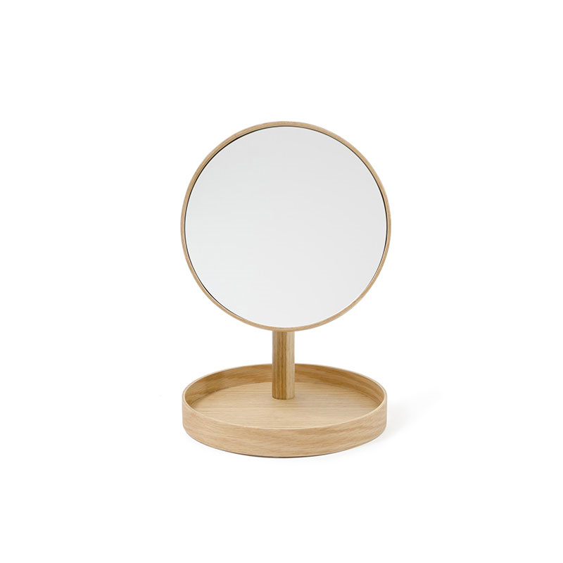 Look Magnify Mirror, H37 x D25cm, Oak-1