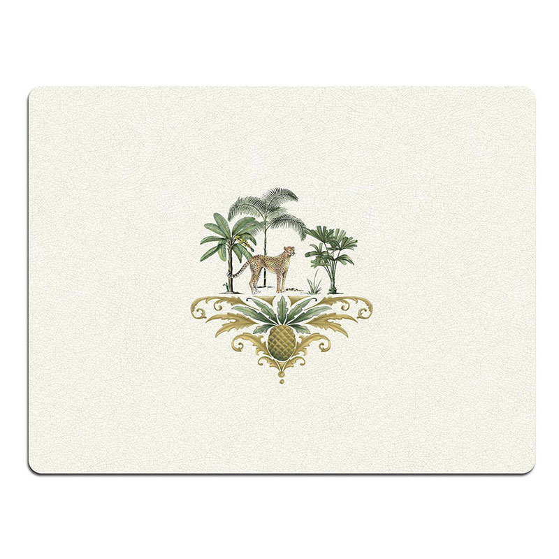 Out of Africa Cheetah Table Mat, L38 x W29cm-0