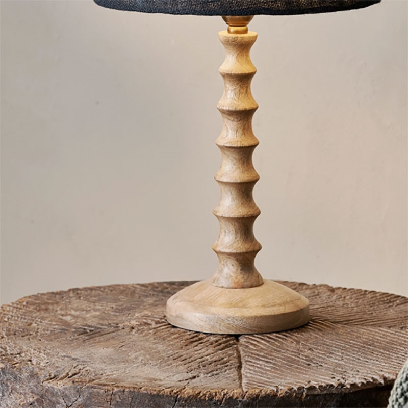 Avisa Mango Wood Table Lamp, Natural-2