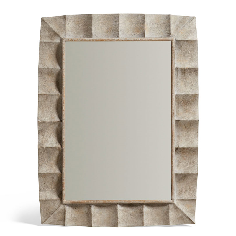 Okean Mirror, H103 x W76cm, Distressed Grey-1