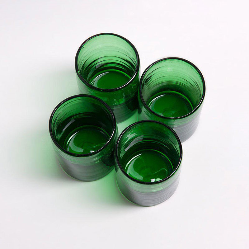 Zomi Set of 4 Tumblers, H10.5cm, Green-2