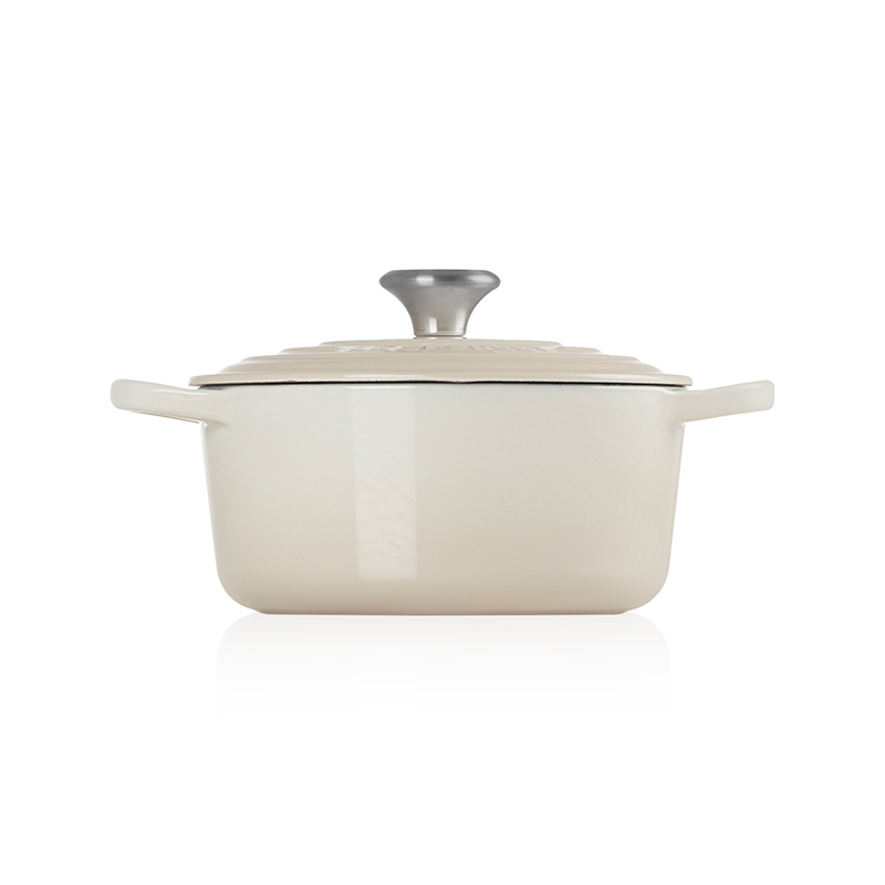 Signature Cast Iron Round casserole, 28cm - 6.7 litre, Meringue-4