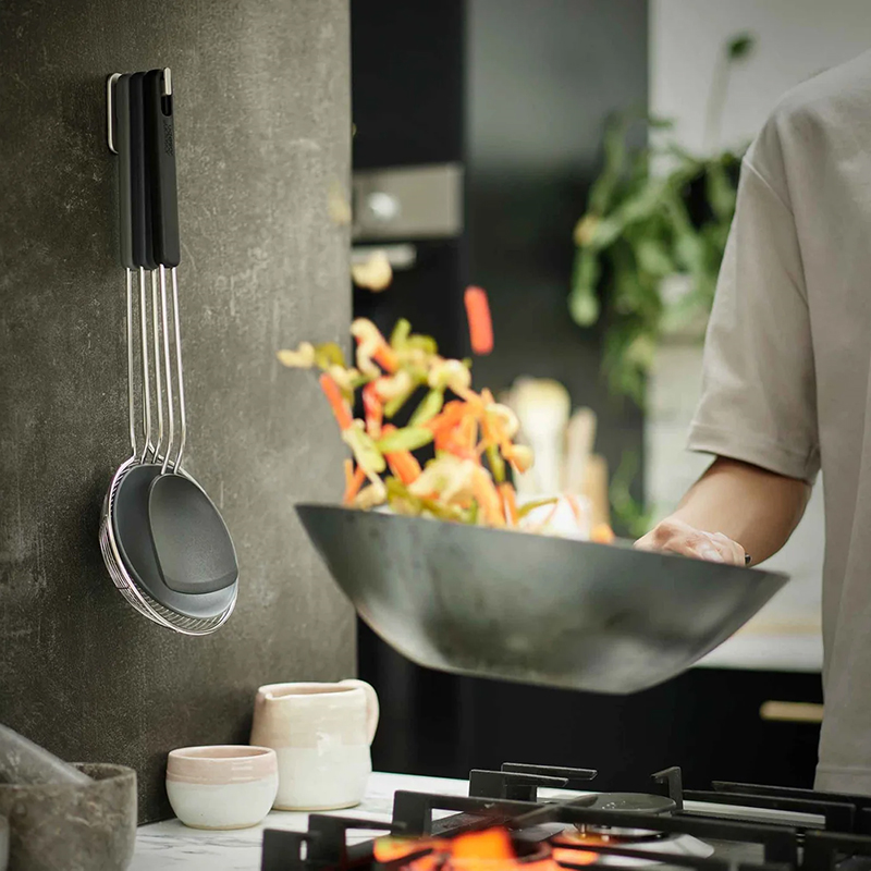 Nest Fusion 3 Piece Wok Utensil Set, Black-0