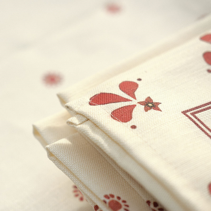 Bell Hutley Napkin, 45cm x 45cm, Pomegranate-7