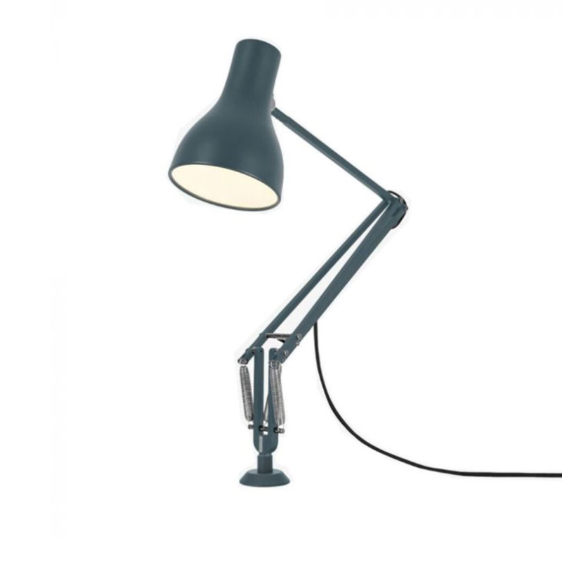 Type 75 Lamp with Desk Insert, Slate Grey-1