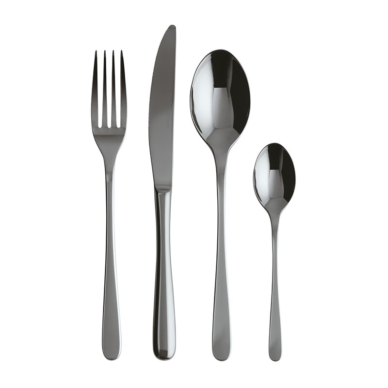 Taste Taste 24 Piece Cutlery Set, Black-0