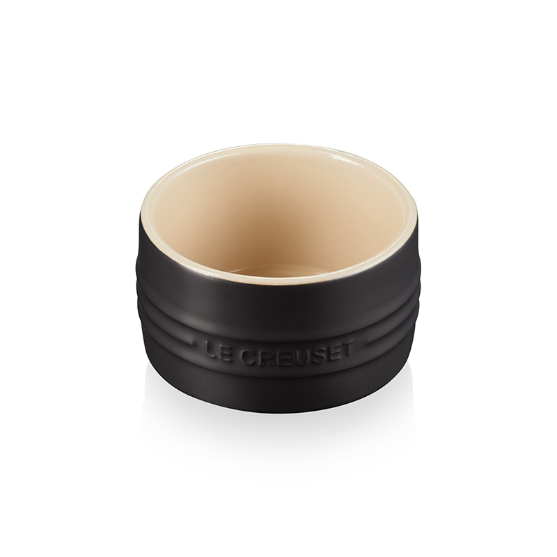 Stoneware Stackable ramekin, 8cm - 200ml, Satin Black-1