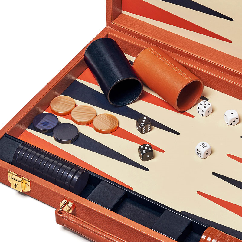 Backgammon Set, L45cm x W30cm, MarmaladePebble-4