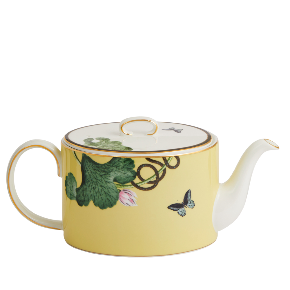 Wonderlust Waterlily Teapot, 1L, Yellow/Floral-1