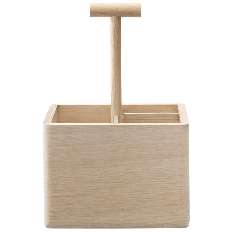 Dine Oak Cutlery Holder, H29cm, Oak-0