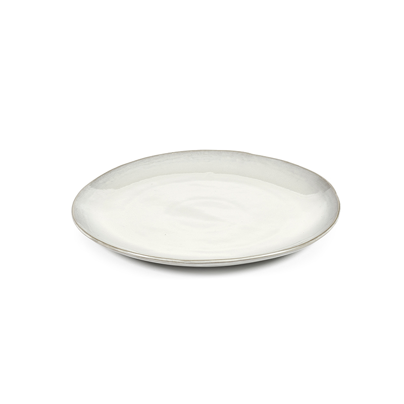 La Mère Set of 2 Plates, D27cm, Off White-0