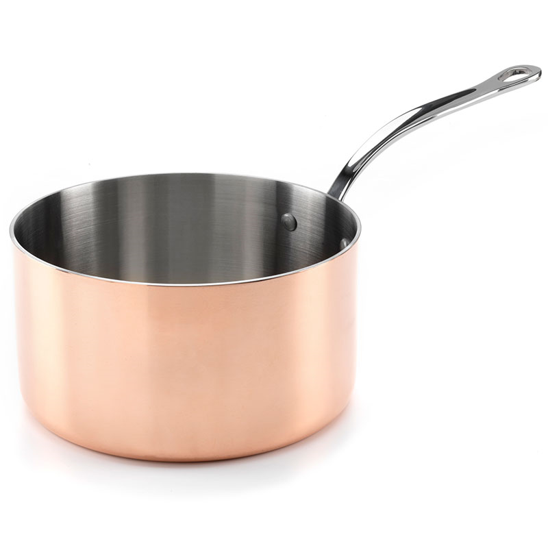 Induction Saucepan with Lid, 20cm, Copper-1