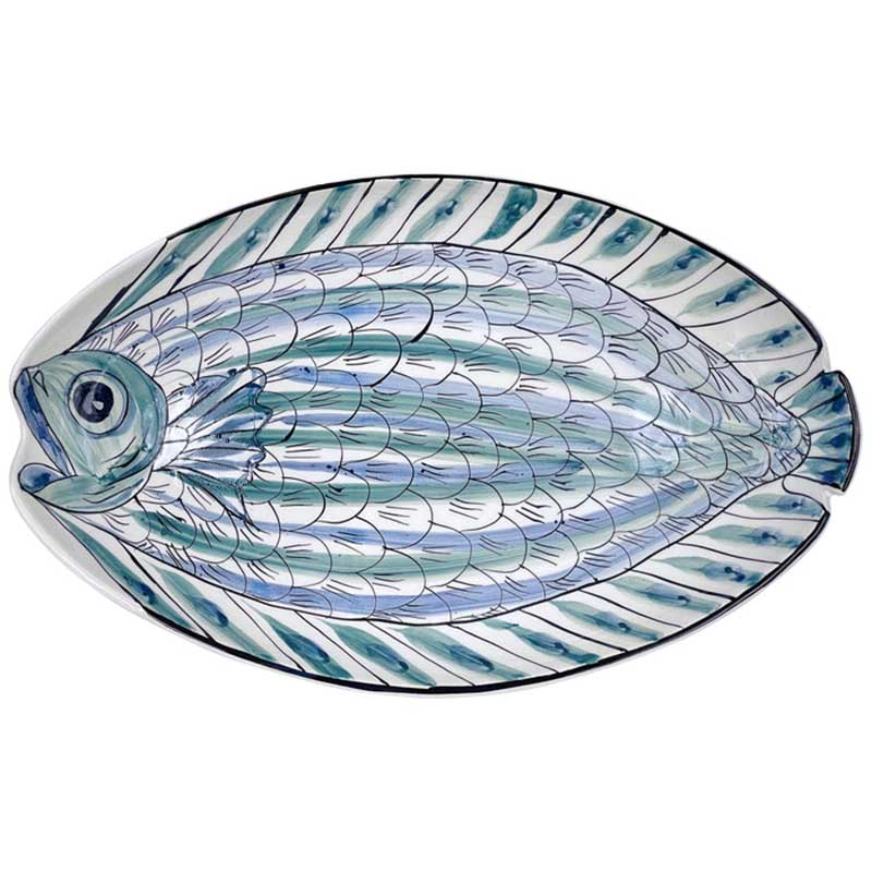 Romina Platter, W25 x L40cm, Blue-0