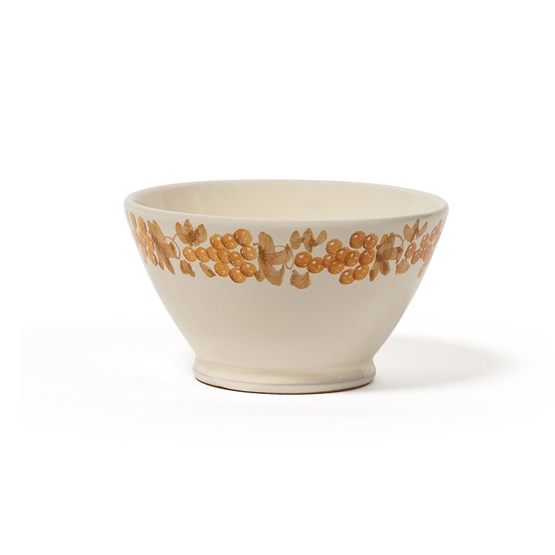 Vine Bowl, D15cm, Tan and Mustard-1