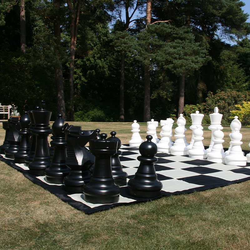 Giant Chess Set with Mat-0