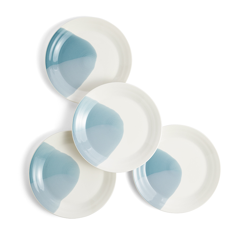 Signature 1815 Set of 4 Plates, D29cm, Blue-0