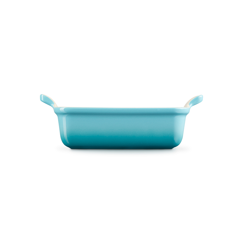 Stoneware Rectangular dish, 19 x 14cm - 1 litre, Teal-2