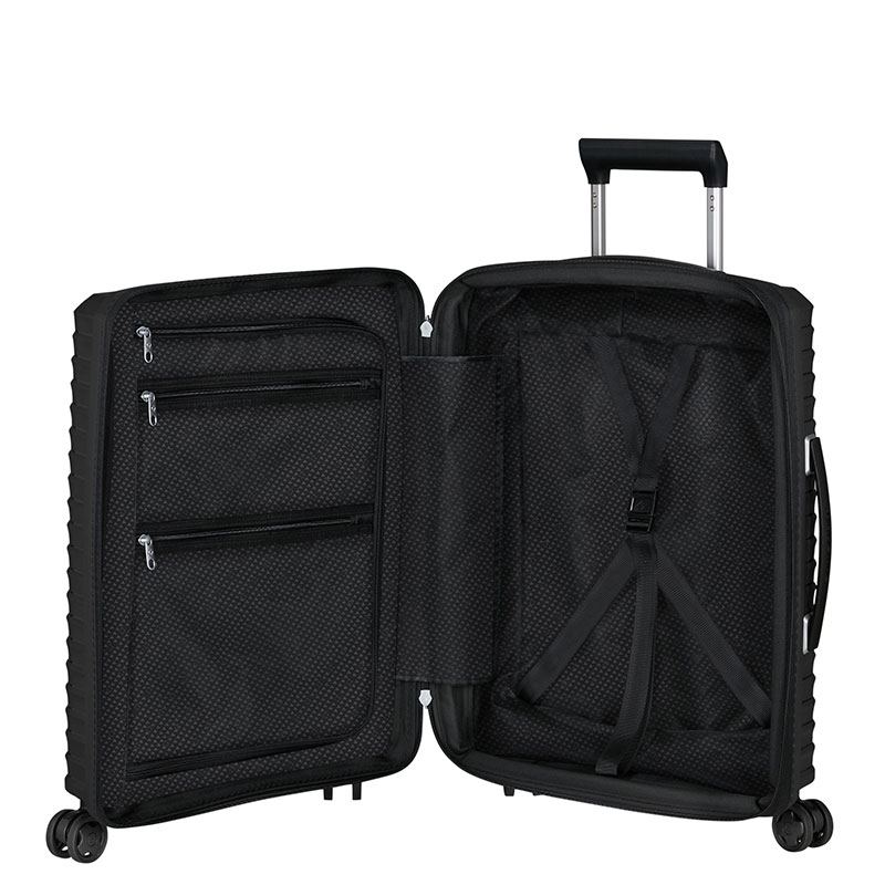 Upscape Cabin Suitcase, H55 x L40 x W20/23cm, Black-2