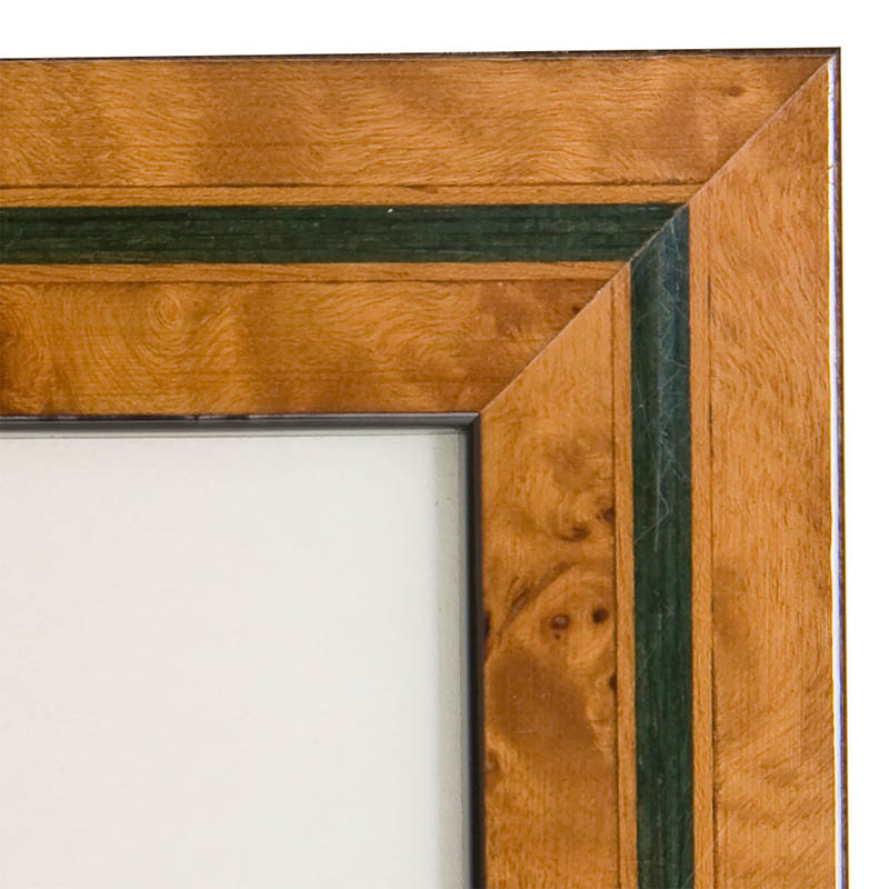 New Green Inlay Mounted Photograph Frame, 10x8", Green Inlay-3