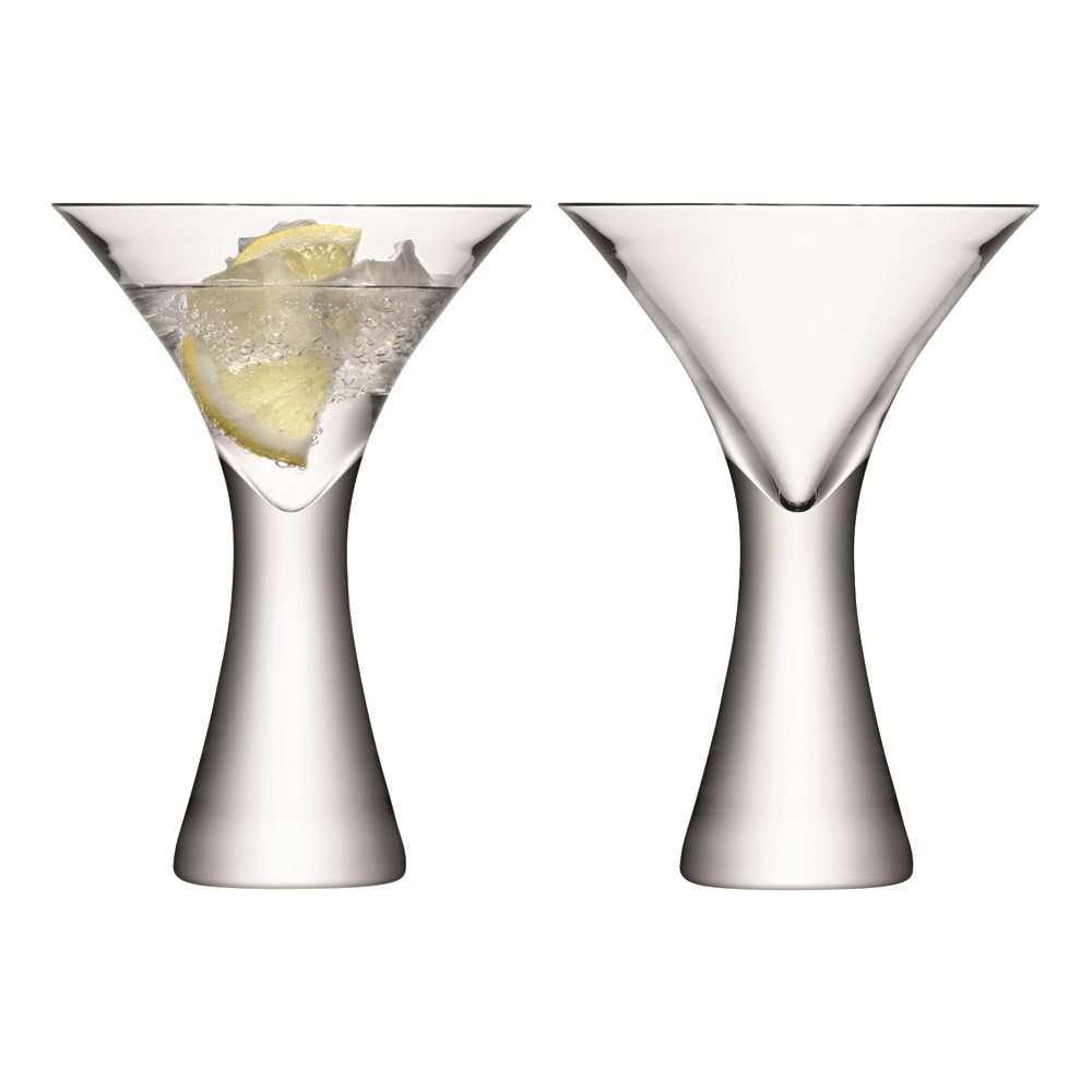 Moya Pair of cocktail glasses, 300ml, clear-0