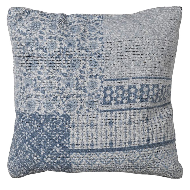 Cotton Cushion Cover, 50 x 50cm, Indigo-0