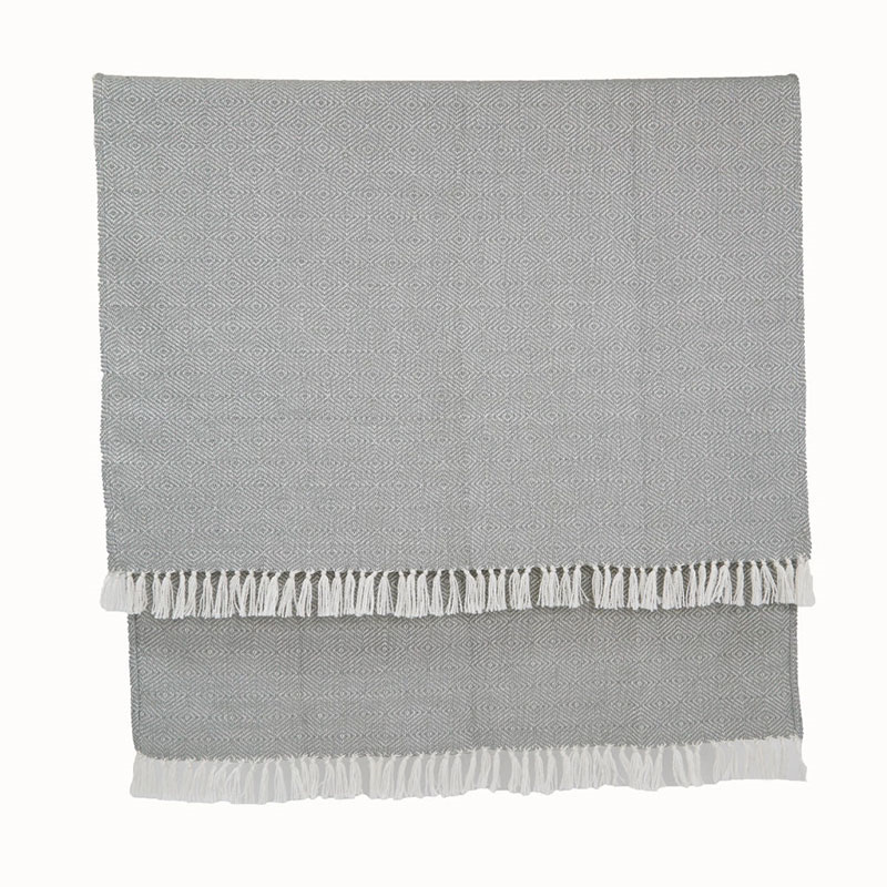 Diamond Blanket, 250cm x 130cm, Dove Grey-3