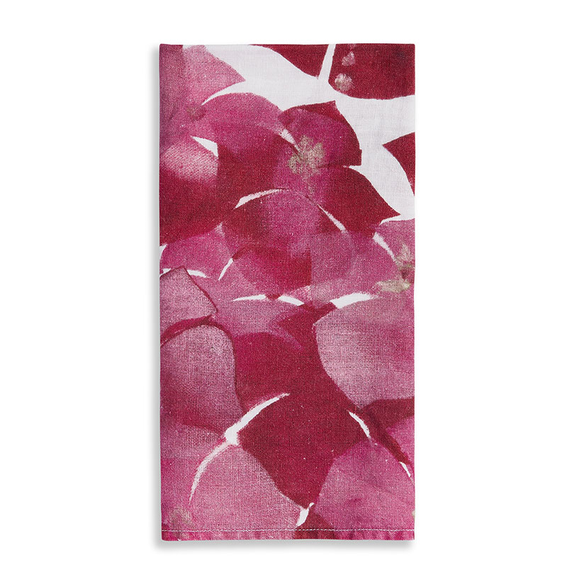 Hydrangea Linen Napkin, 50cm x 50cm, Pink-1