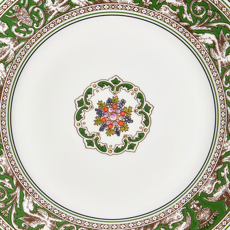 Florentine Plate, D20.6cm, Verde-2