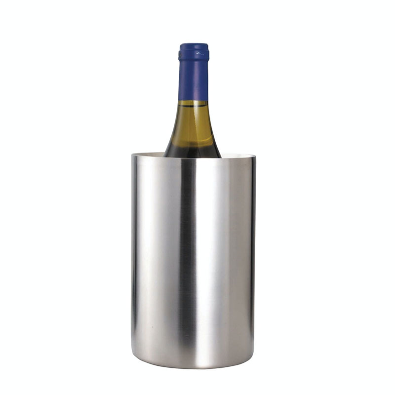 Double Walled Wine Cooler, Stainless Steel-2