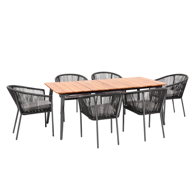 Reims Dining Set, Grey-4