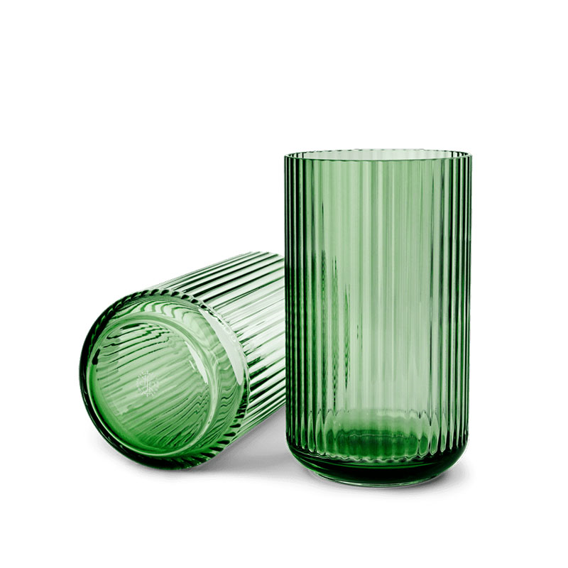 Lyngby Vase, H25cm, Copenhagen Green-0