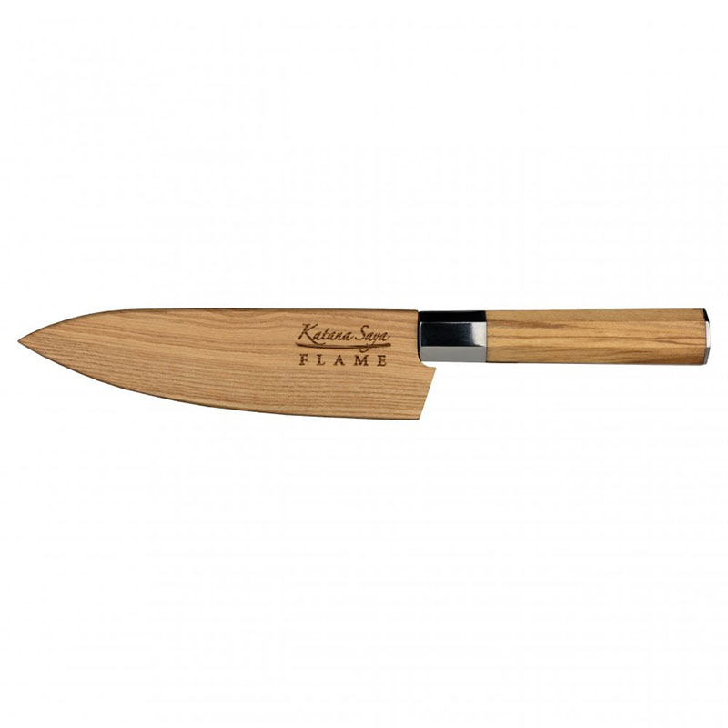 Flame Chef's Knife, 20cm, Olive Wood-1