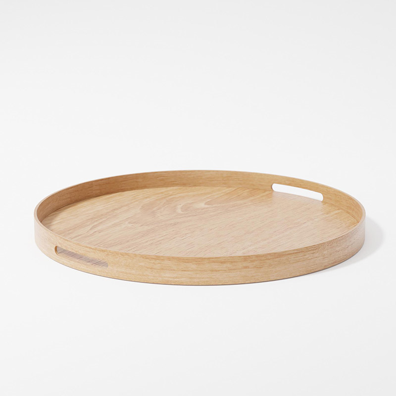 Busboy Round Tray, D45cm, Oak-3