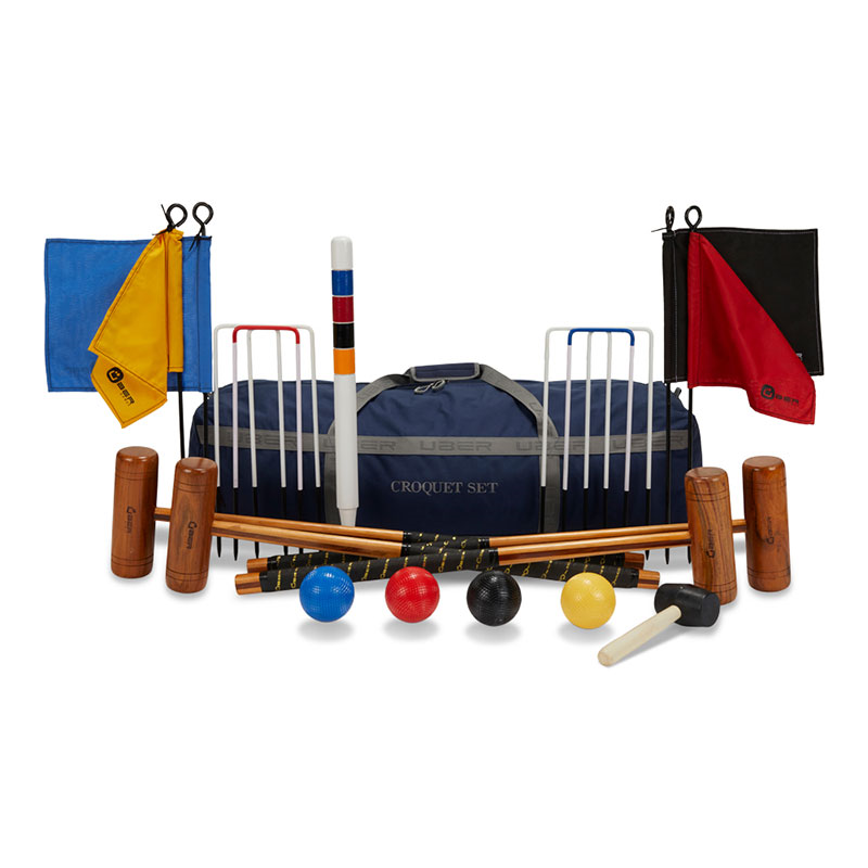 Garden 4 Player Croquet Set with Nylon Bag-0