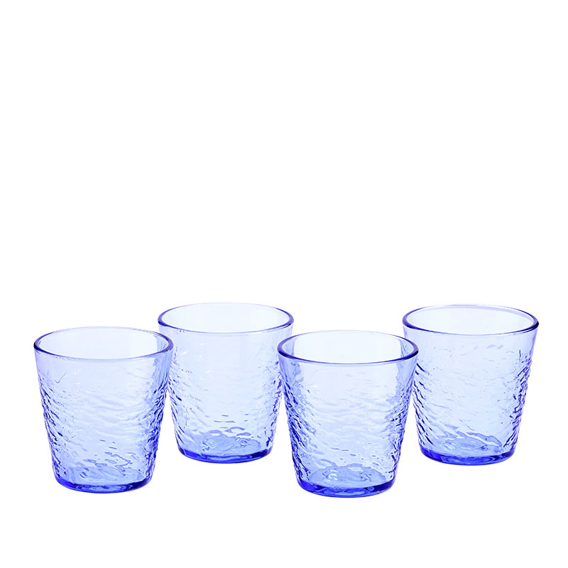 Pacific Set of 4 Tumblers, 350ml, Blue-0