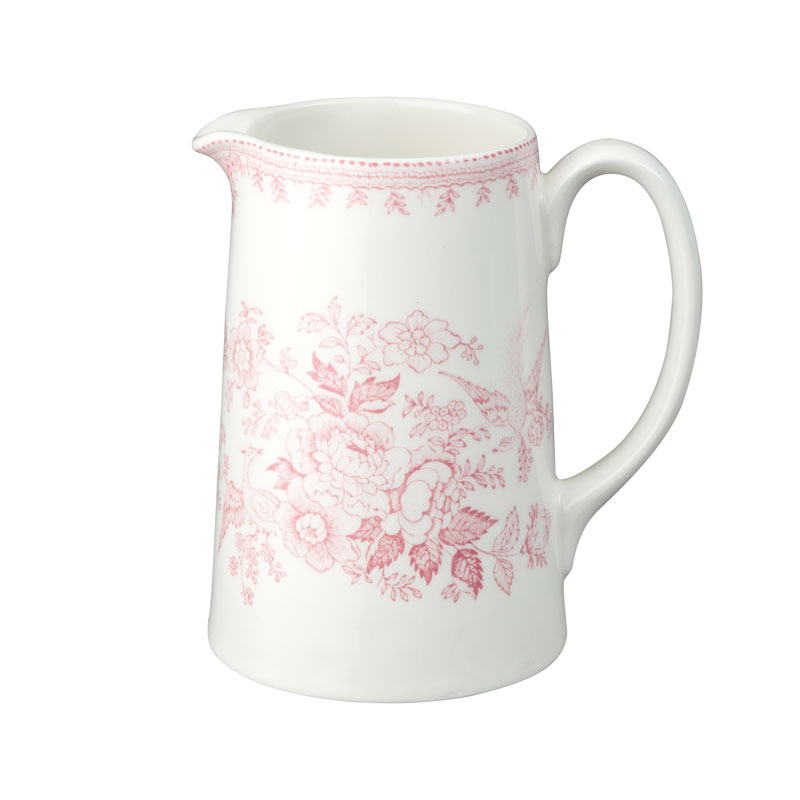 Asiatic Pheasants Tankard Jug, 568ml, Pink-0