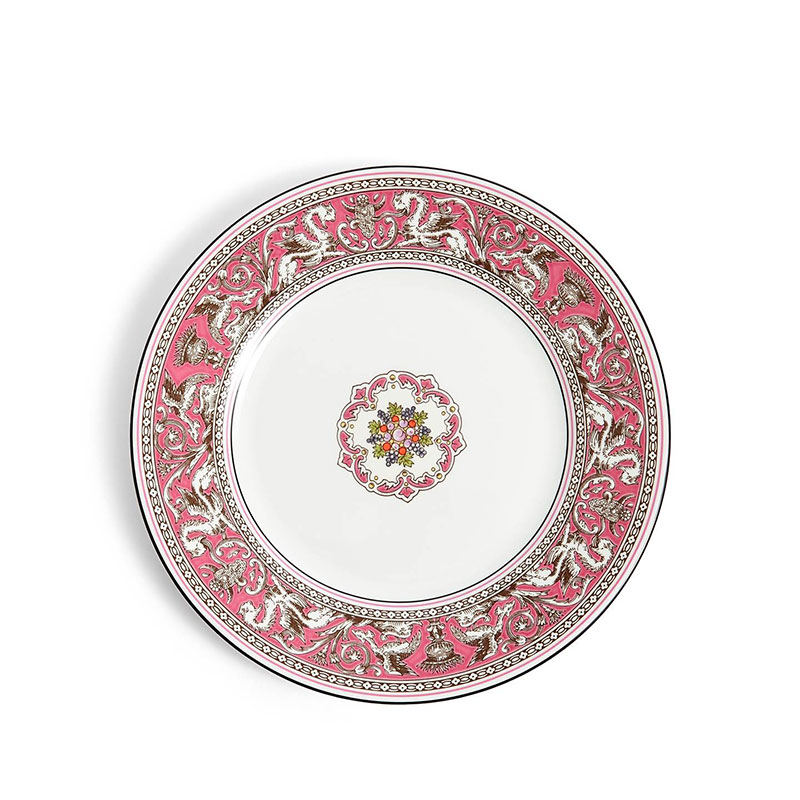 Florentine Plate, D20.6cm, Salmon-2