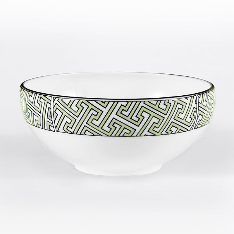 Maze Breakfast Bowl, D15cm, Apple Green-0