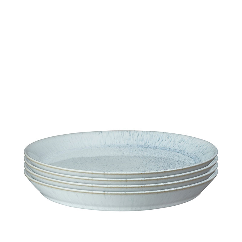 Kiln Blue Set of 4 Medium Plates, D21.5cm-1