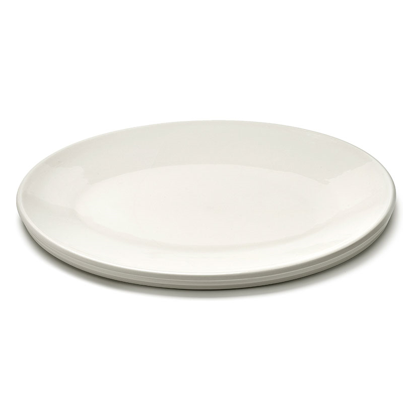 Dune Oval Serving Dish, 46 x 34cm, Alabaster-0