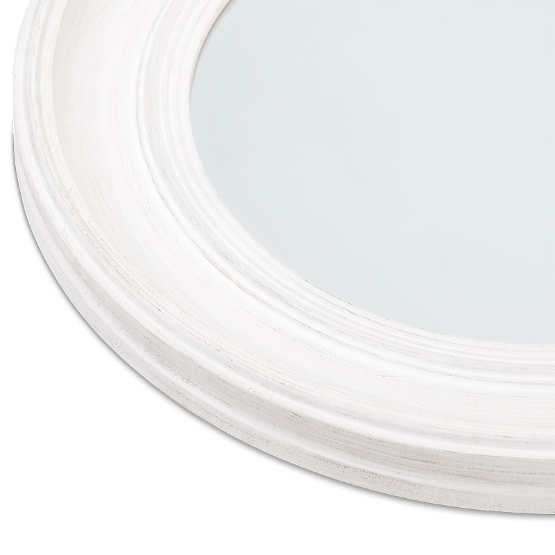 Buckingham Round Mirror, D74cm, Off White-1