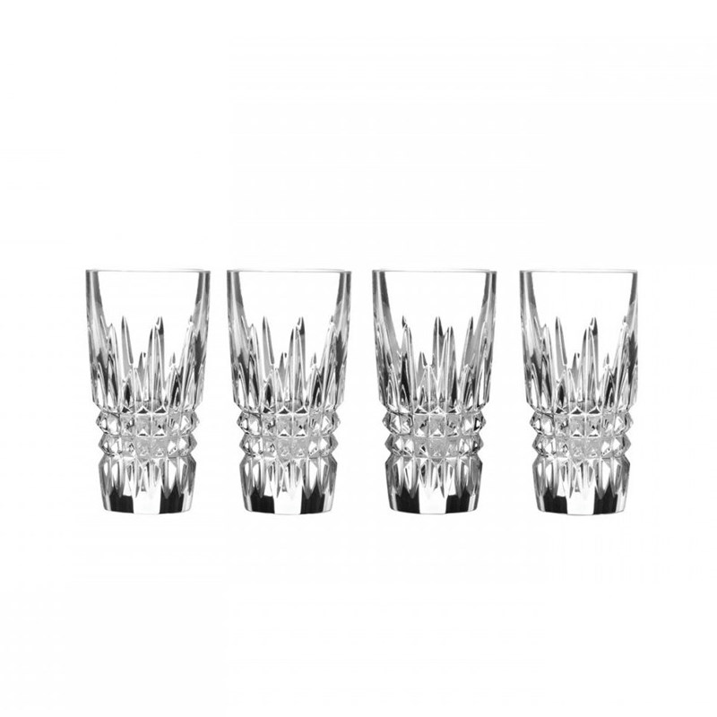 Lismore Diamond Set of 4 shot glasses, 10.5cm-0