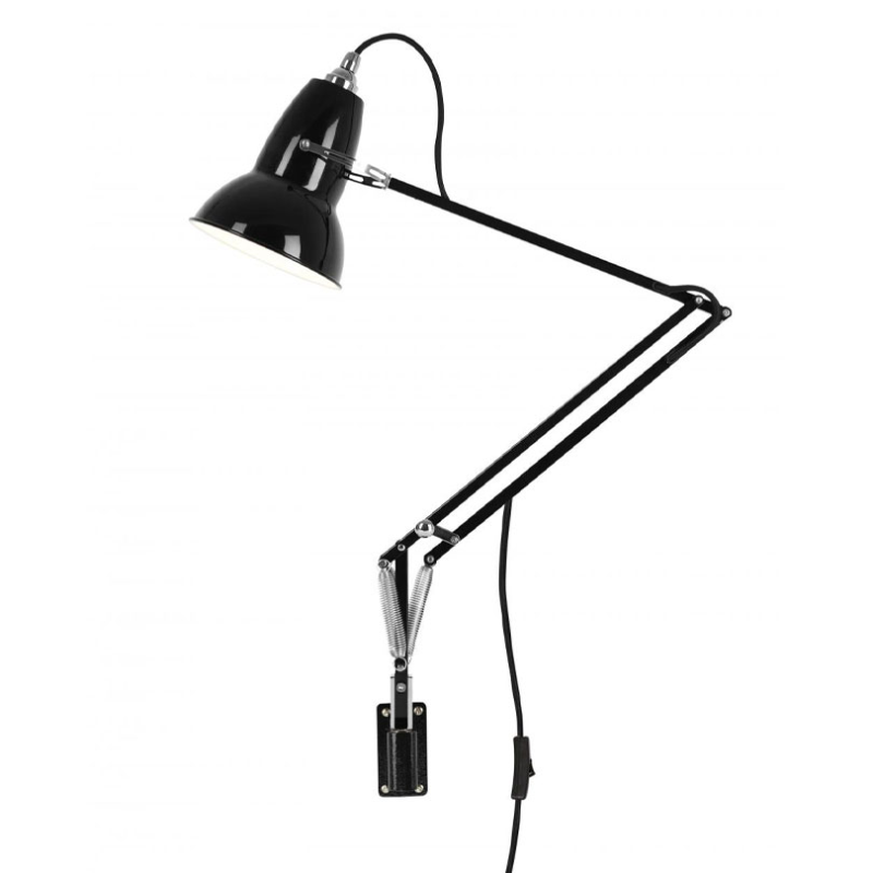 Original 1227 Lamp with Wall Bracket, Jet Black-1