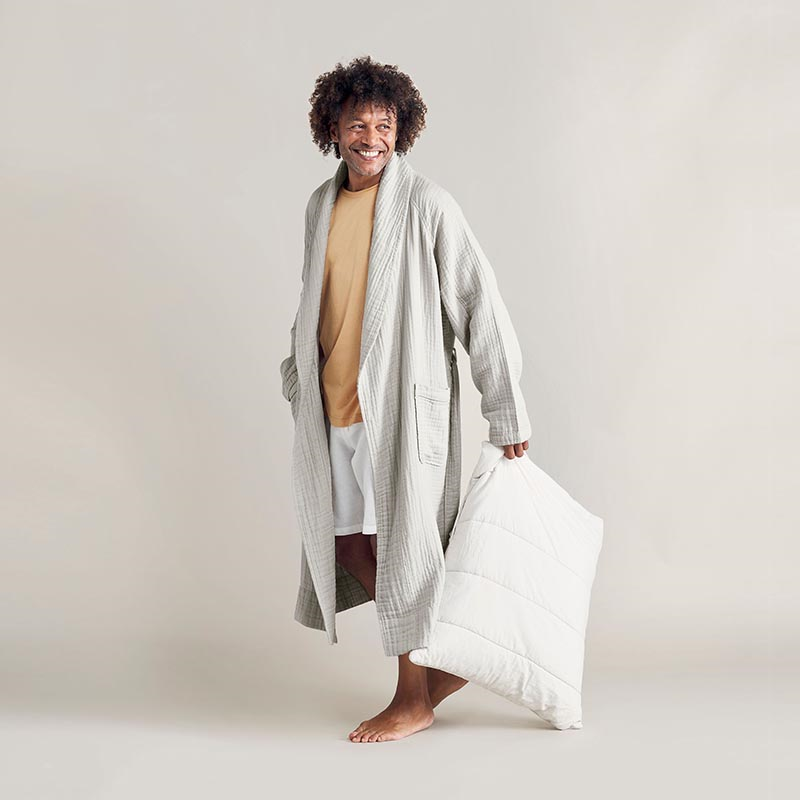 The Dream Cotton Robe, Extra Extra Large, Clay-0